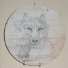 Wolf Art on Stone